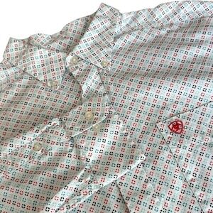 Ariat Men's Sausalito Print Classic Fit Shirt XL Western Rodeo Classic Ranchwear